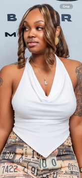 Deep V Halter Shirt