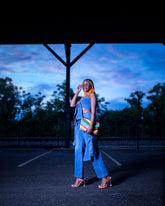 Tie Me Down Denim 2 Piece Set