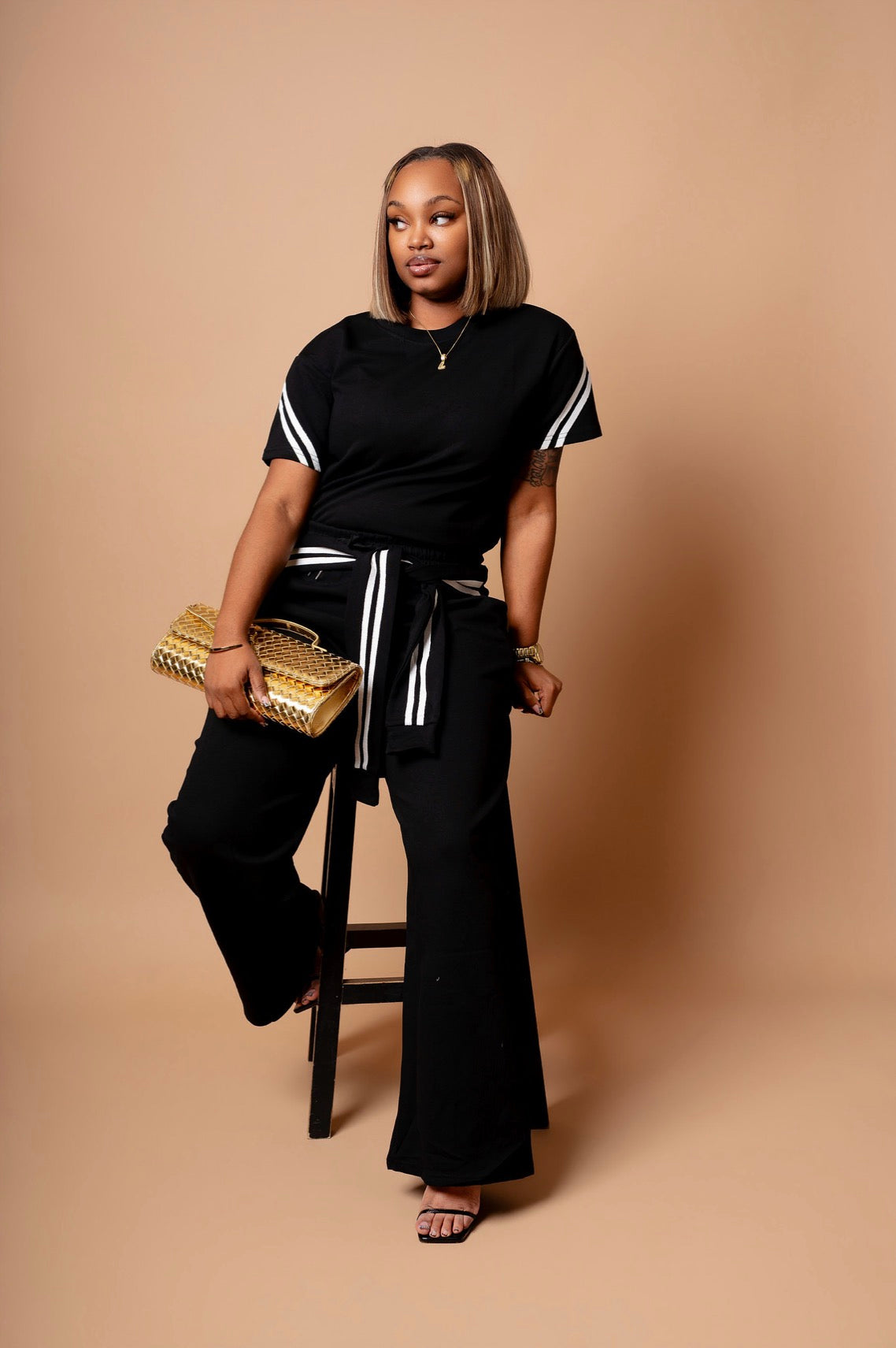 Classy With a Side of Sass 2Pc Wide Leg Set