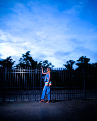 Tie Me Down Denim 2 Piece Set