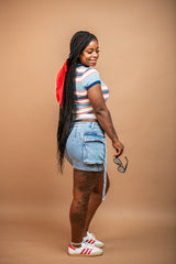 Demi Denim Cargo Skirt