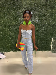 Oh She Bad Denim Jumpsuit