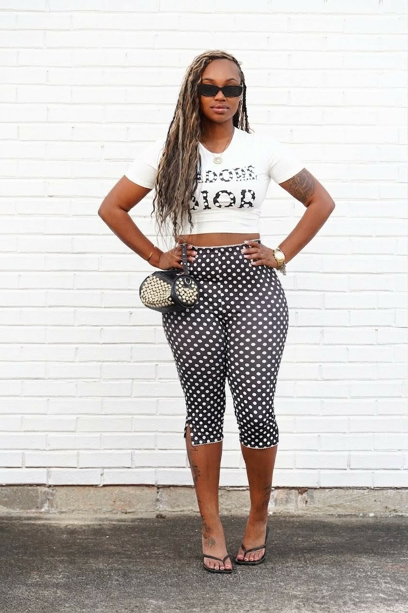 Itty Bitty Polka Dot Capris