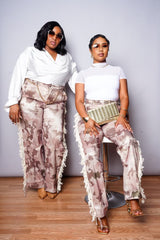 Dat Girl Fringe Camo Pants